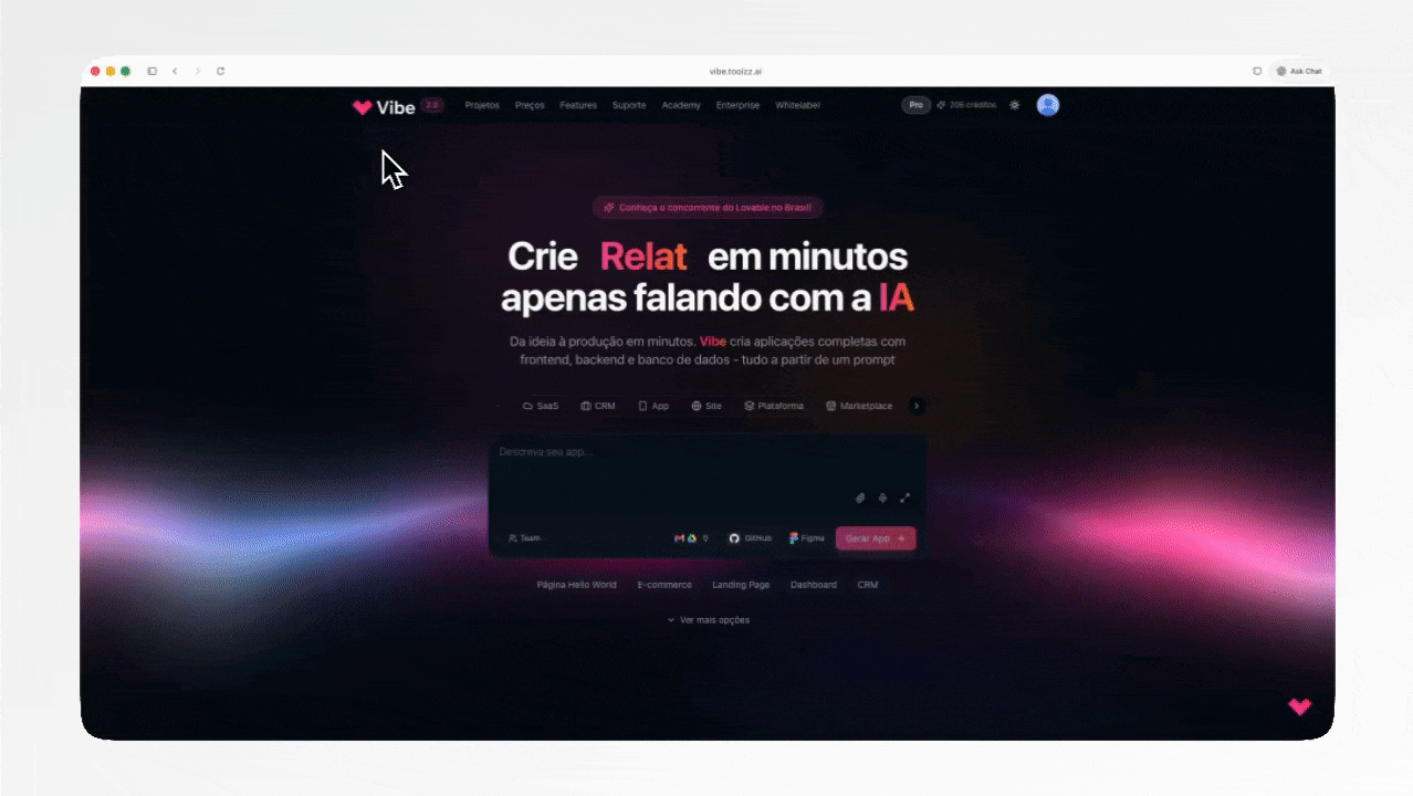 Crie seu app com o poder da IA