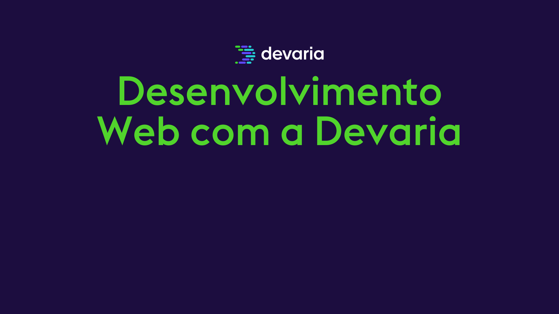 Desenvolvimento Web com a Devaria