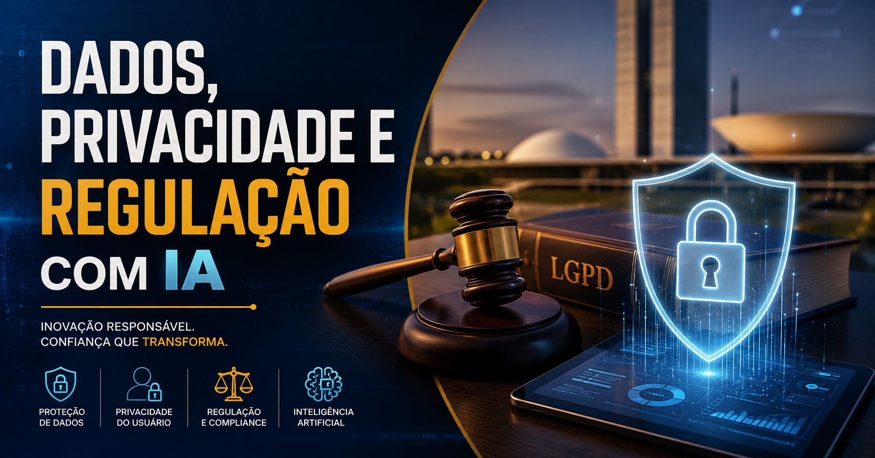 Capa do curso 23º Batalhão de Infantaria - Dados, Privacidade e Regulação com IA