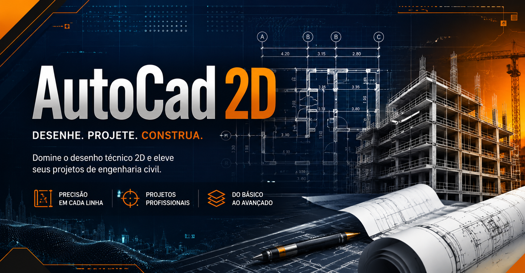 Capa do curso AutoCad 2D Autodesk