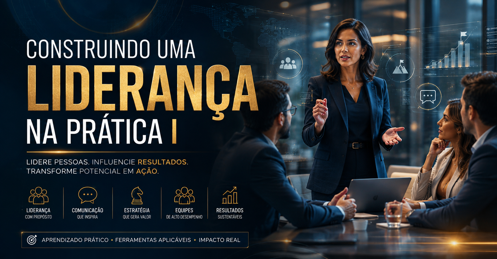 Capa do curso Construindo uma Liderança na Prática l