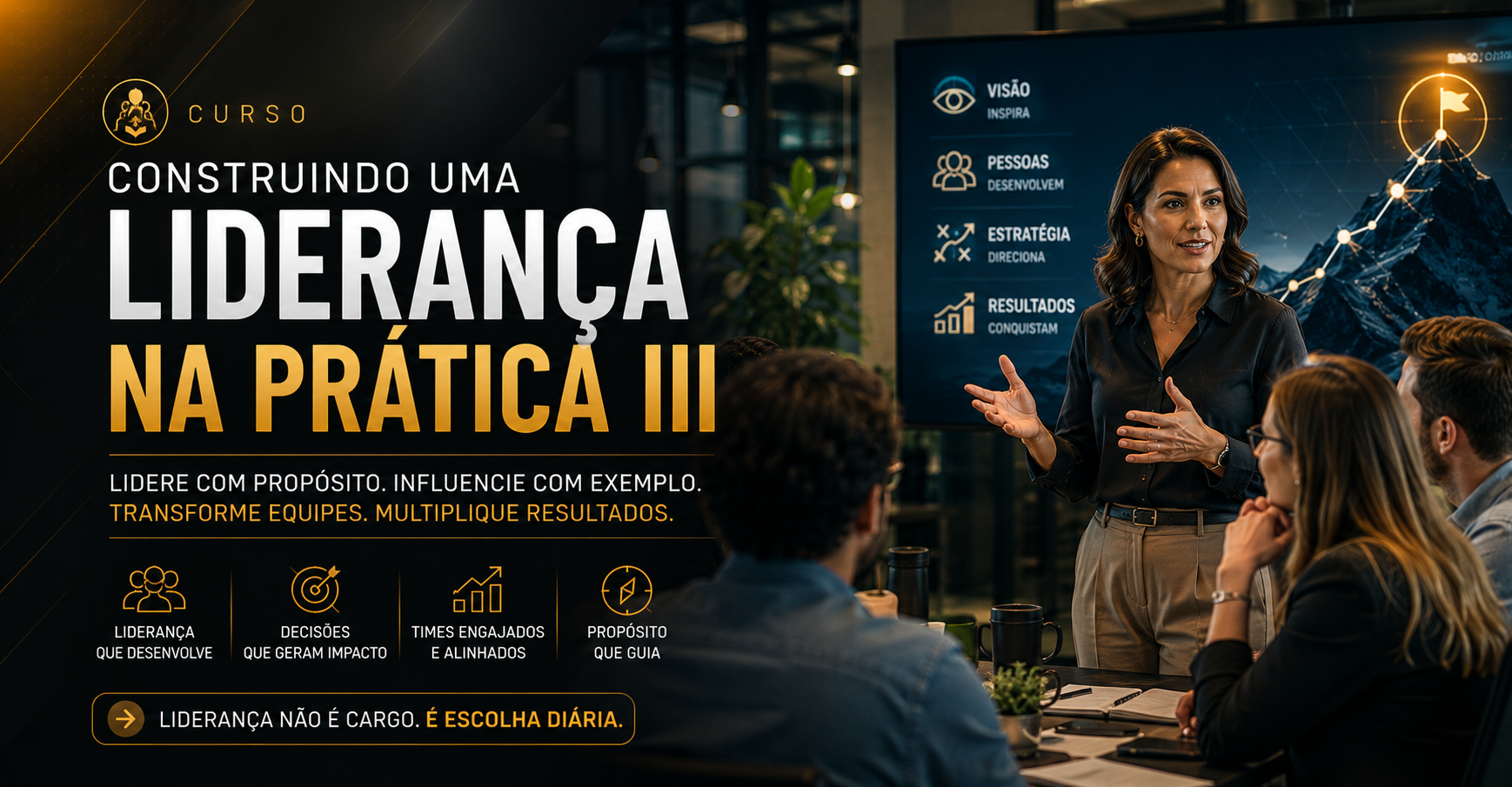 Capa do curso Construindo uma Liderança na Prática III