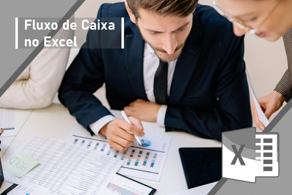Capa do curso Fluxo de Caixa no Excel.