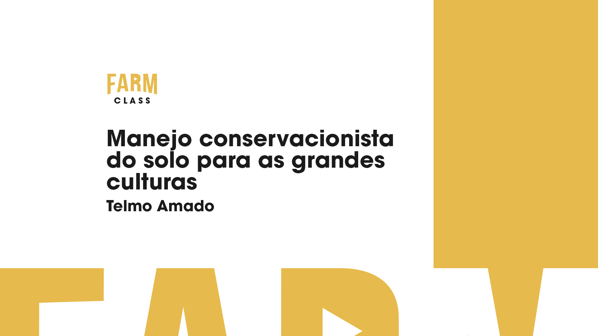 Capa do curso Manejo conservacionista do solo