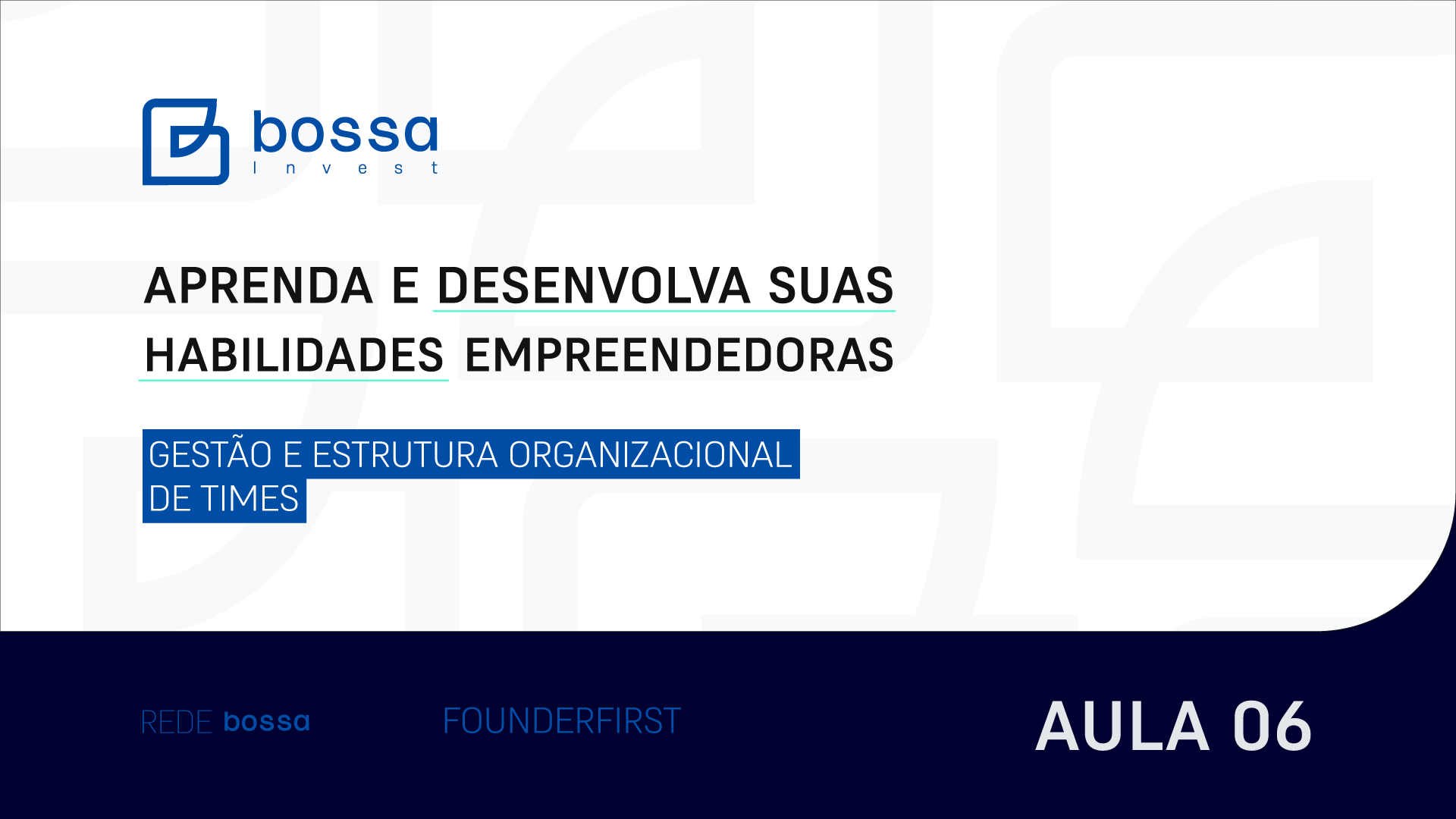 Aula 6 - Gestão e Estrutura Organizacional de Times